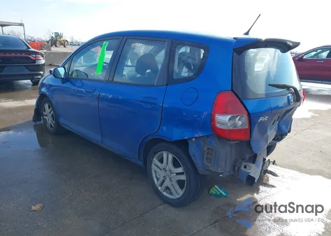 2008 Honda Fit Sport z USA, uszkodzony, nr VIN JHMGD386X8S029565